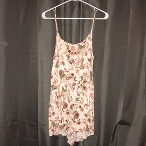 Floral blush romper
